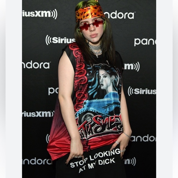 Champion Stop Looking at My D!ck Sweatpants Seen on Billie Eilish Unisex Size S - Picture 1 of 6